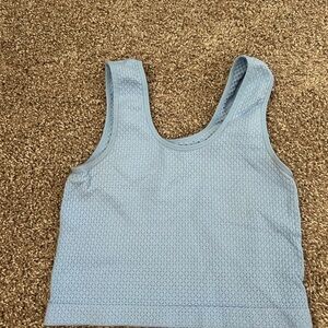 Light Blue Women's Crop Top